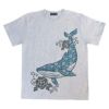 倉敷屋オリジナルTシャツ　ダイナミックな鯨がインパクト抜群鯨の和柄Tシャツ